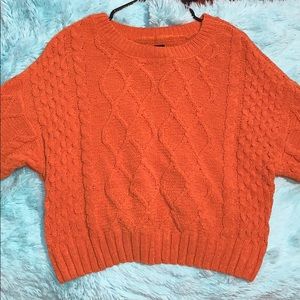 Crop knit sweater